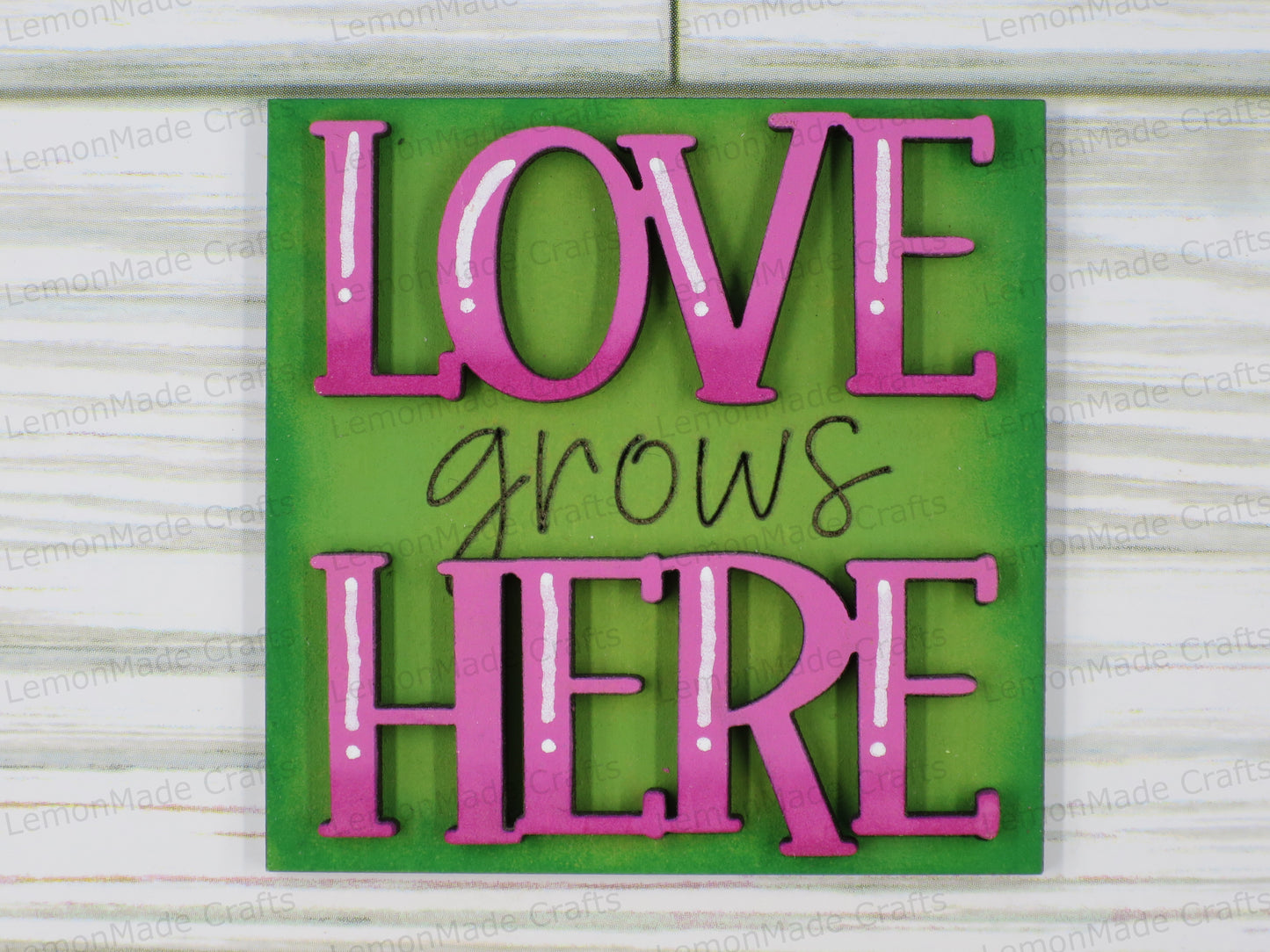 Interchangeable Mini Tile: Succulent Valentine