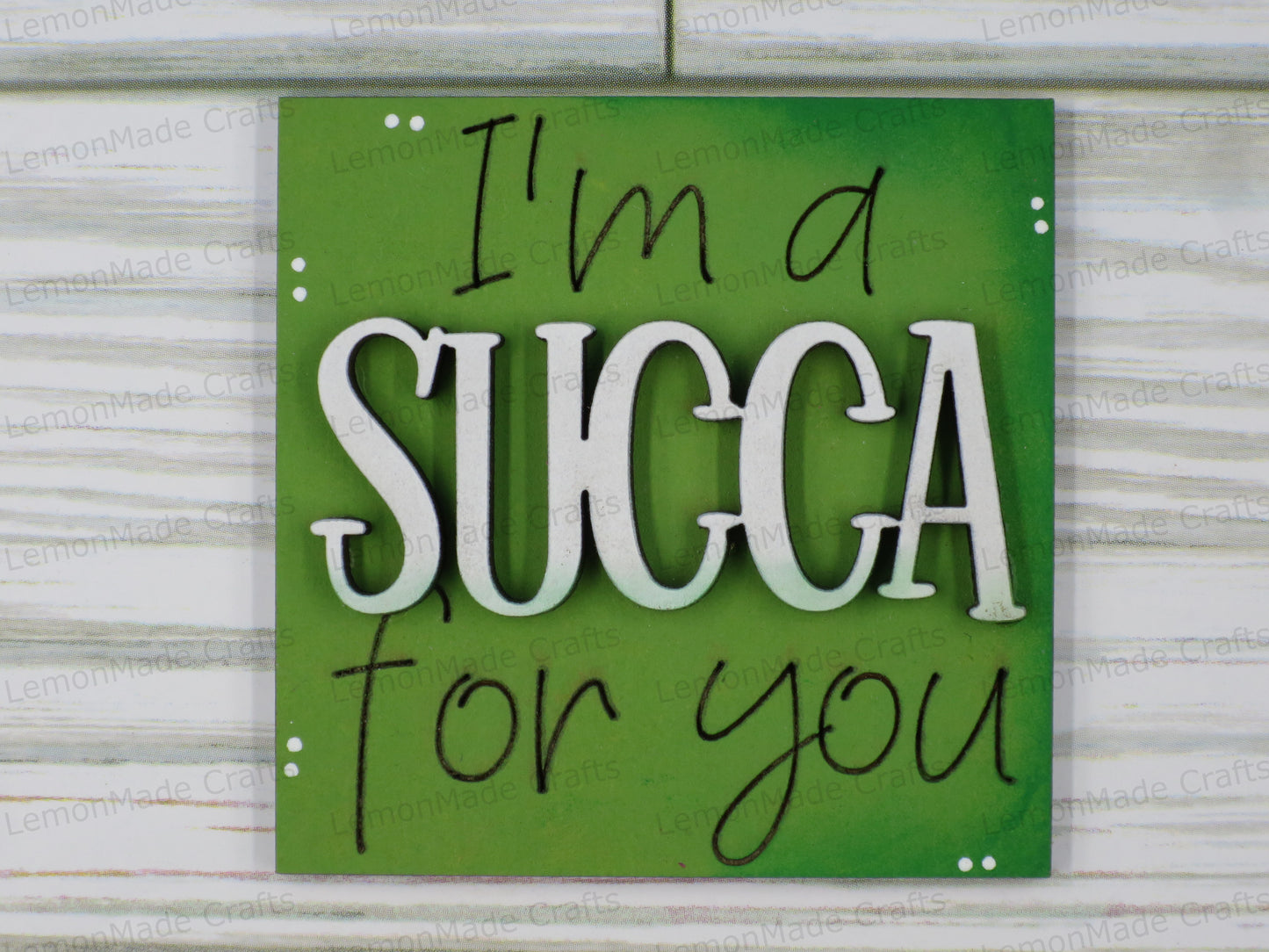 Interchangeable Mini Tile: Succulent Valentine