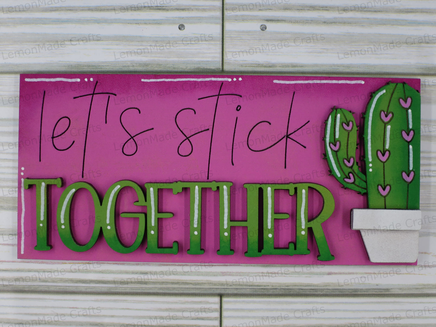 Interchangeable Mini Tile: Succulent Valentine