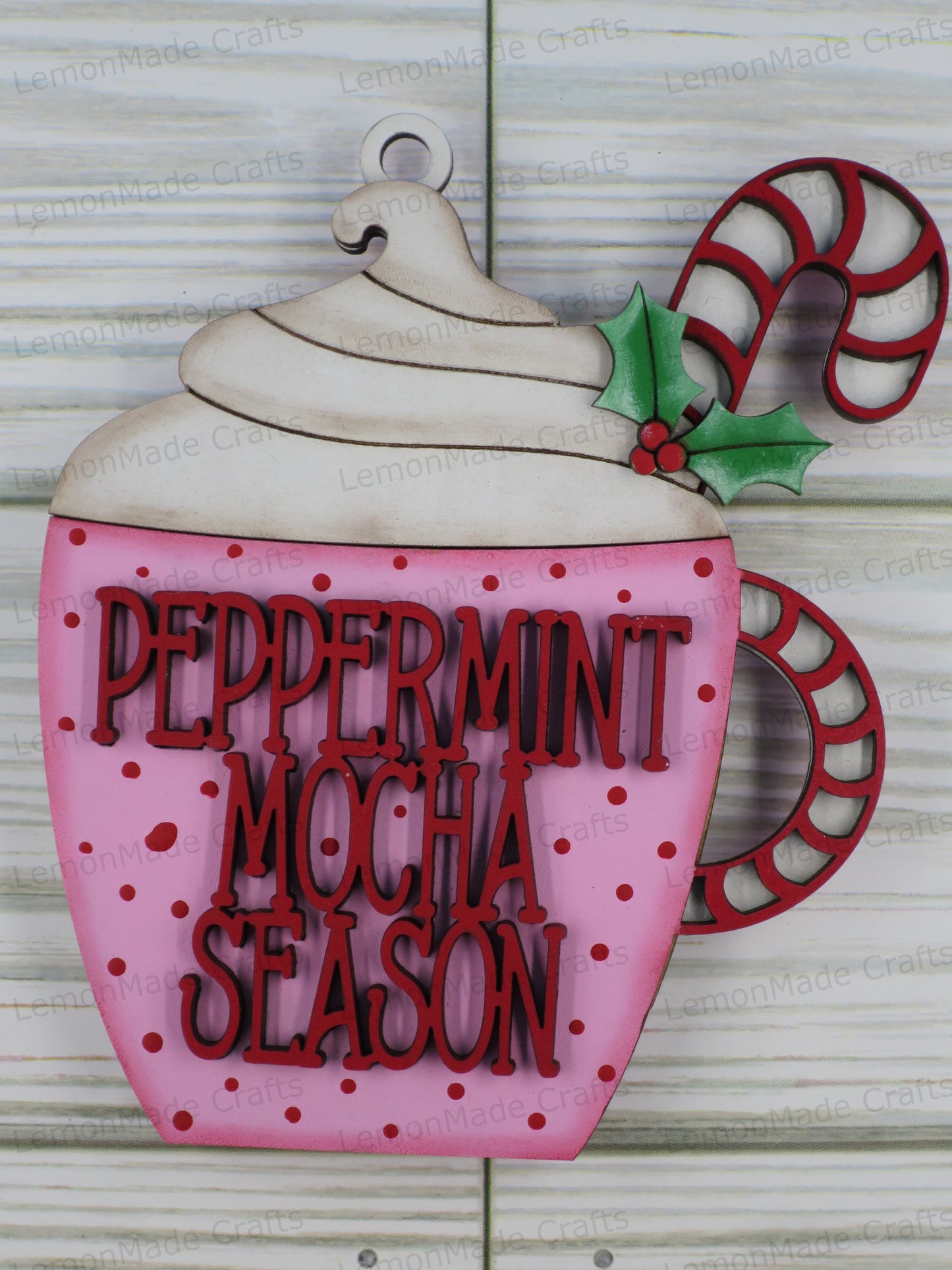 Ornament-Christmas Hot Cocoa Peppermint Mocha Gift Card