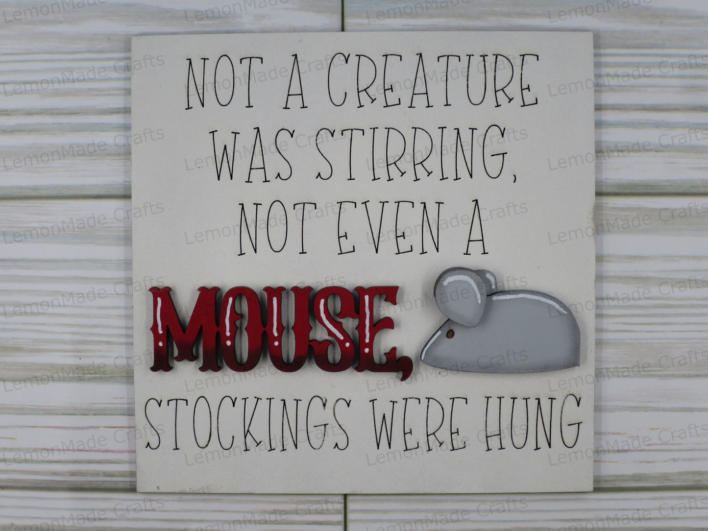 Interchangeable Tile: Christmas Mouse