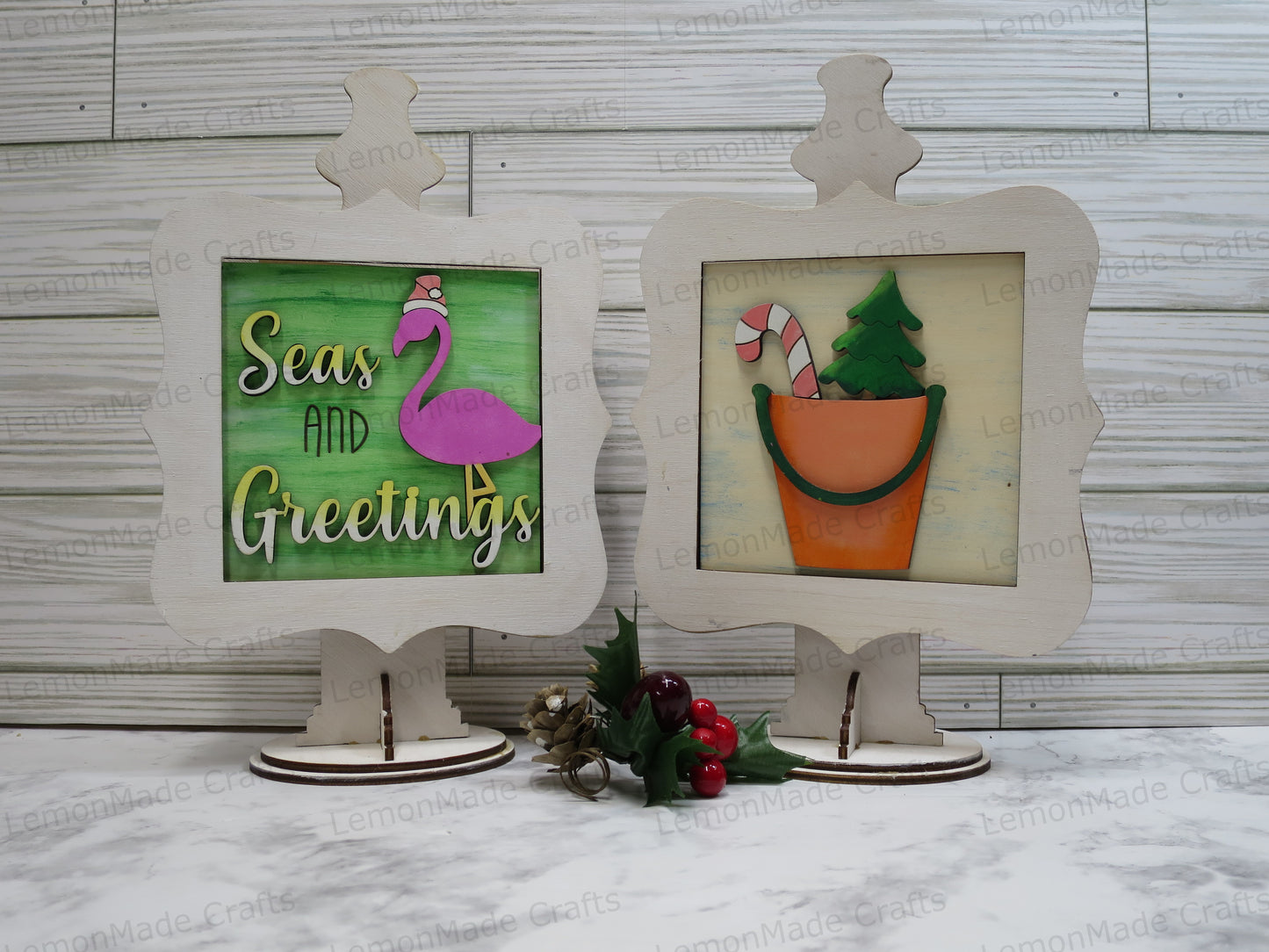 Interchangeable Tile: Winter Tropical Christmas