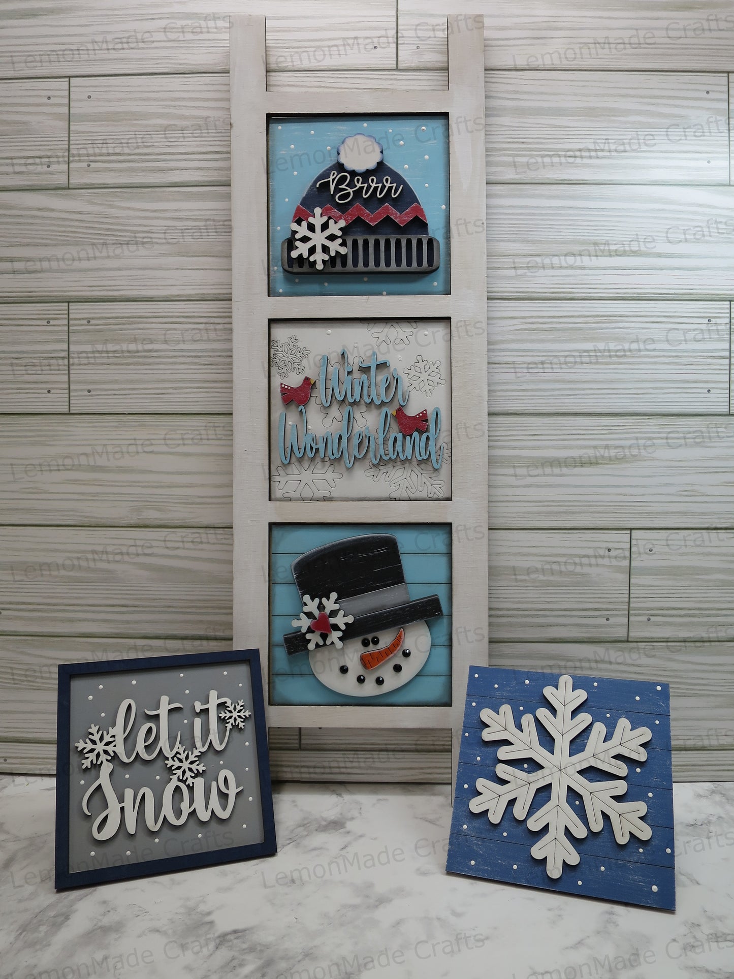 Interchangeable Tile: Winter Snowman