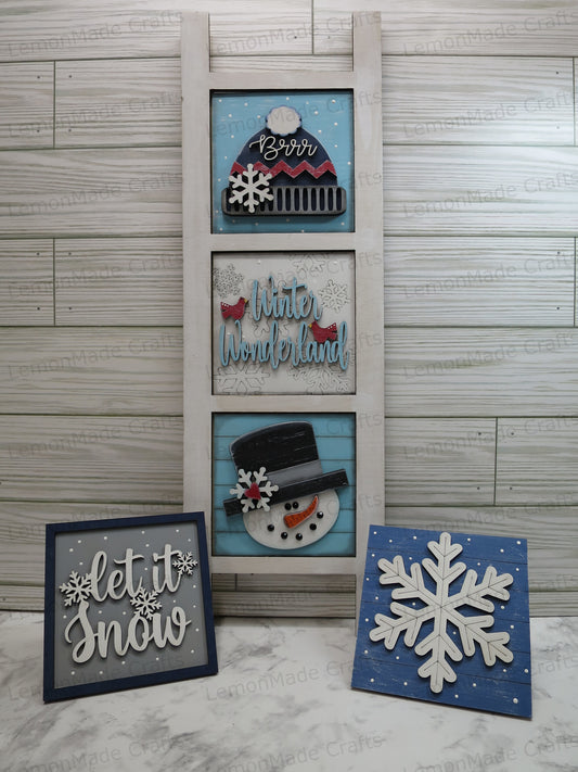 Interchangeable Tile: Winter Snowman