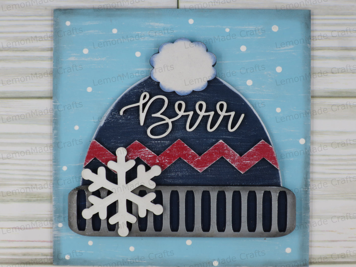 Interchangeable Tile: Winter Snowman