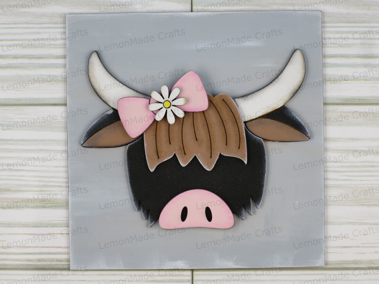 Interchangeable Tile: Farm Highland Cows