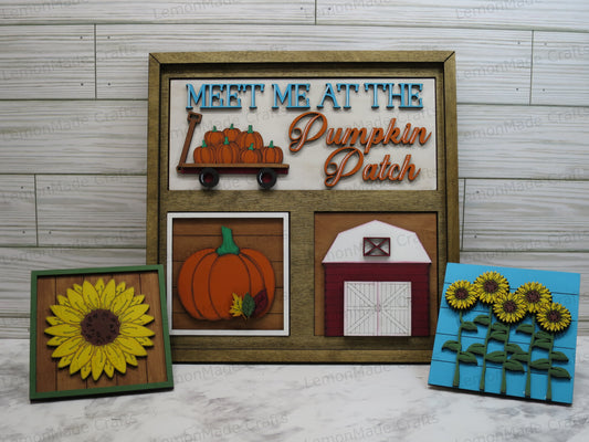 Interchangeable Tile: Fall Pumpkin Patch