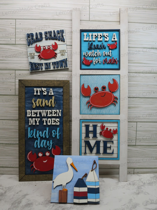 Interchangeable Tile: Summer Beach Crab
