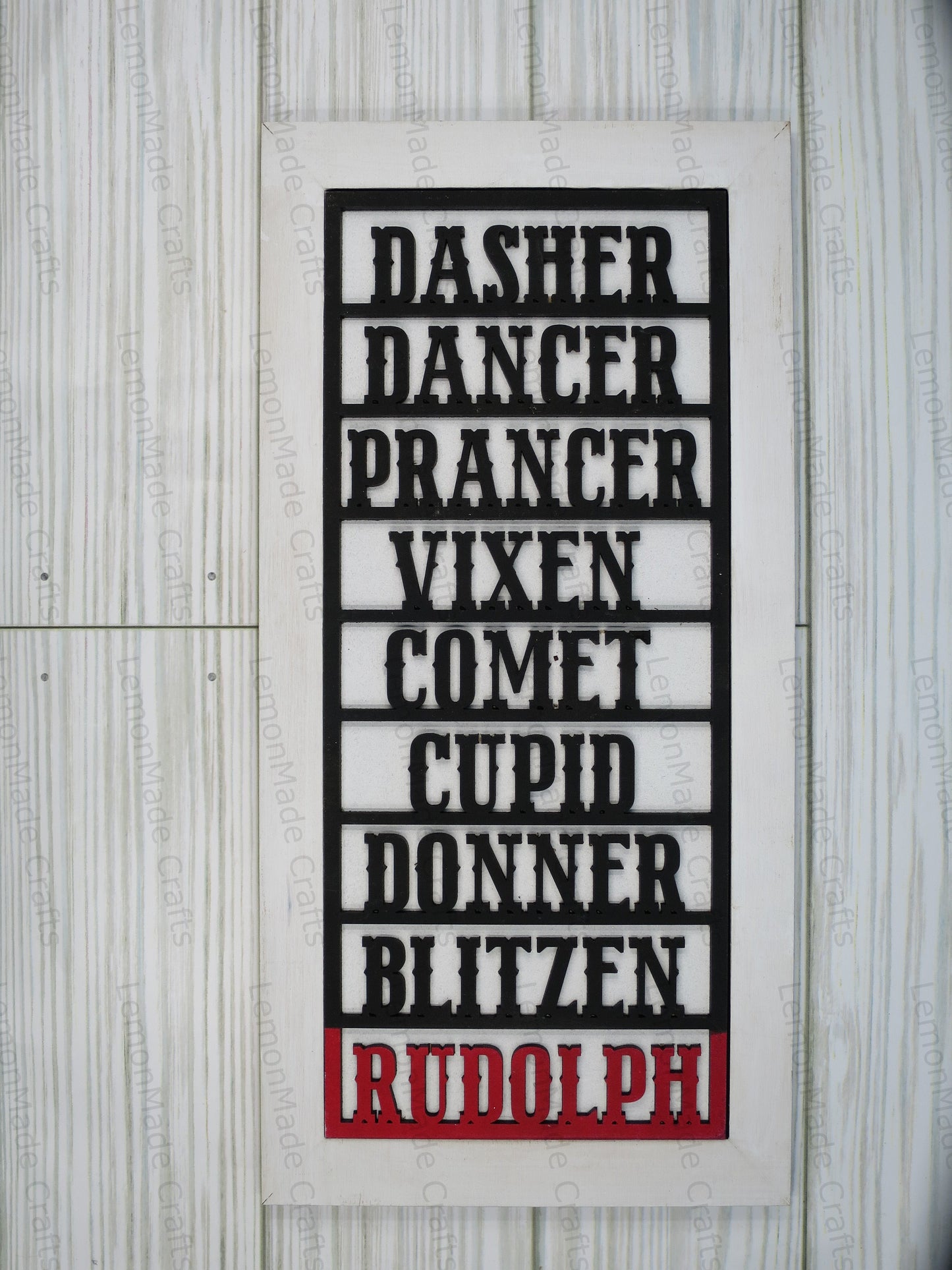 Interchangeable Tile: Rudolph Christmas