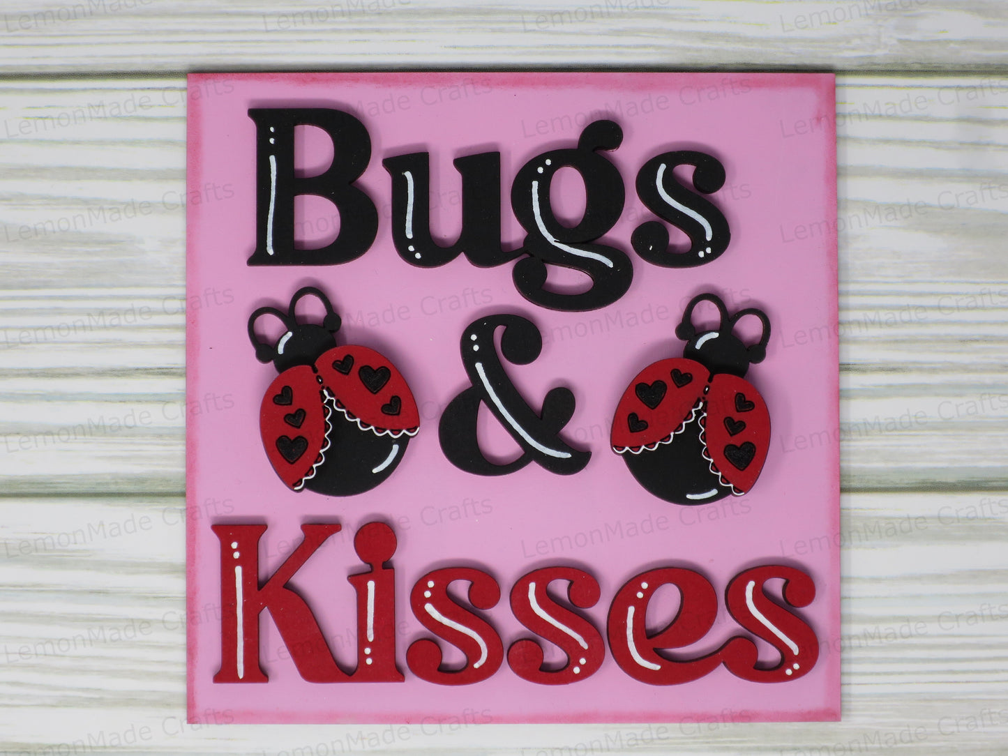 Interchangeable Tile: Ladybug Valentines