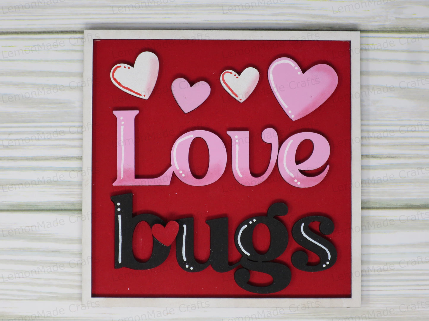 Interchangeable Tile: Ladybug Valentines