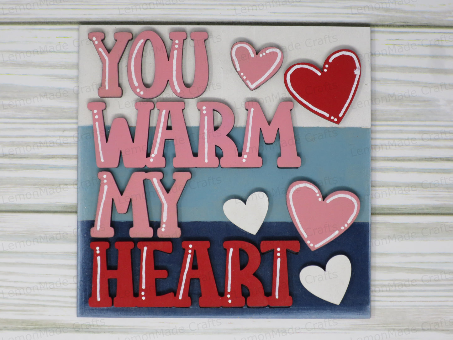 Interchangeable Tile: Penguin Valentine